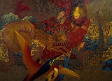 'The Garden of the Golden Flower', 122x168cm, oil on canvas, 2018